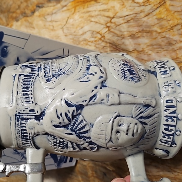 AVON BABE RUTH Lidded 3D Legend of the Century collectible Beer Stein Mug Cup - Picture 7 of 8